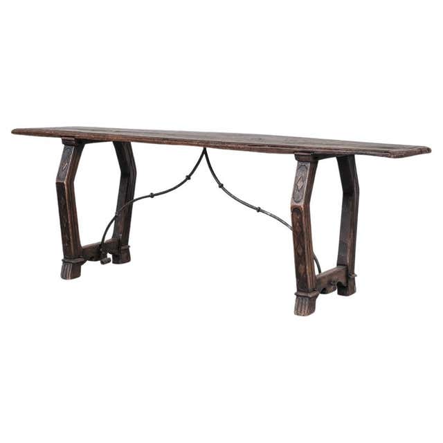 Antique Adirondack Bent Twig Console Table, Primitive Design, 1940 For ...
