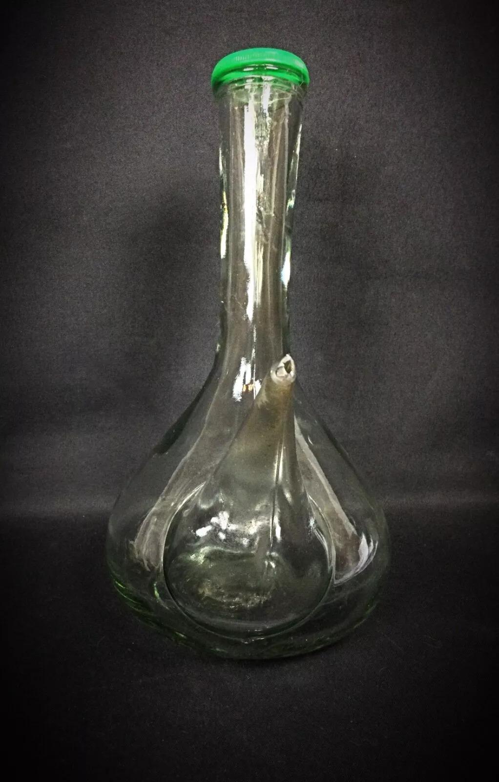 Antique Spanish Glass Wine Decanter – Pitcher/Carafe - 2Y251 In Good Condition In Bordeaux, FR