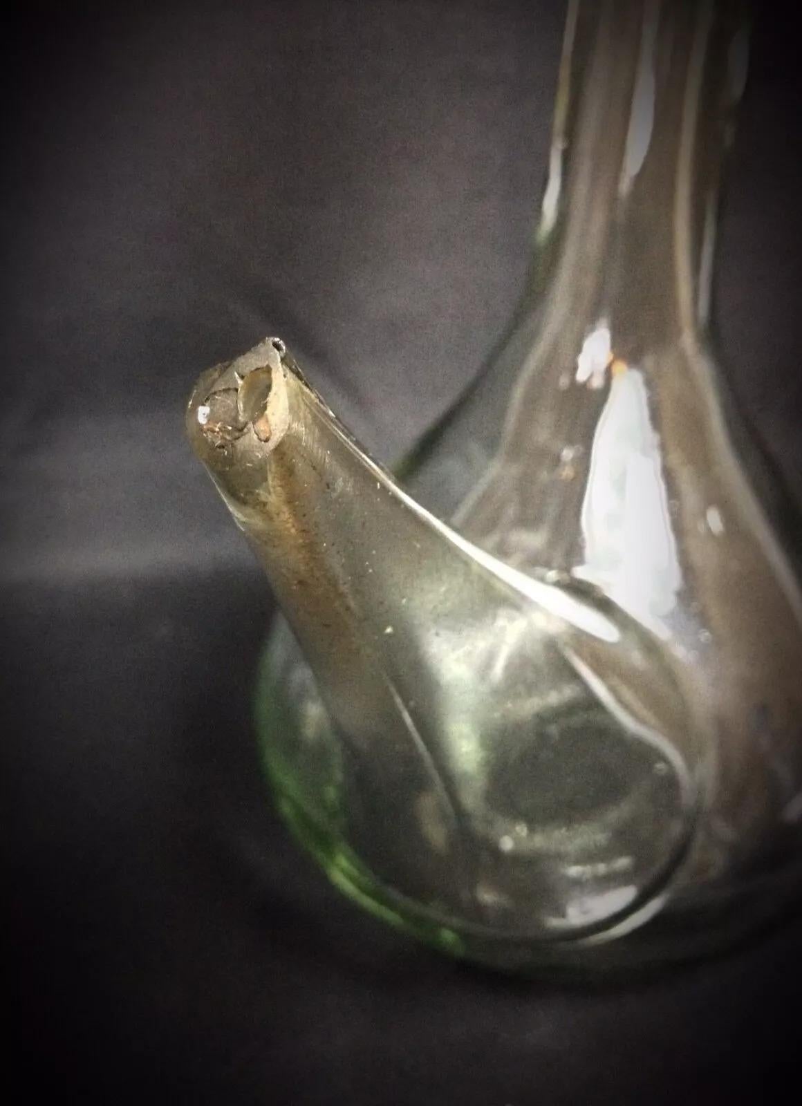 Antique Spanish Glass Wine Decanter – Pitcher/Carafe - 2Y251 1