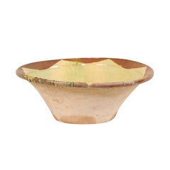 Antique Spanish Glazed Terracotta Bowl from Spain