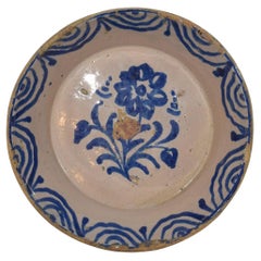 Antique Spanish Glazed Terracotta Bowl, Rustic Style, Circa 1750-1850