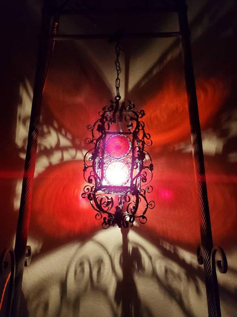 Antique Spanish Gothic Revival Lantern In Good Condition In Forney, TX