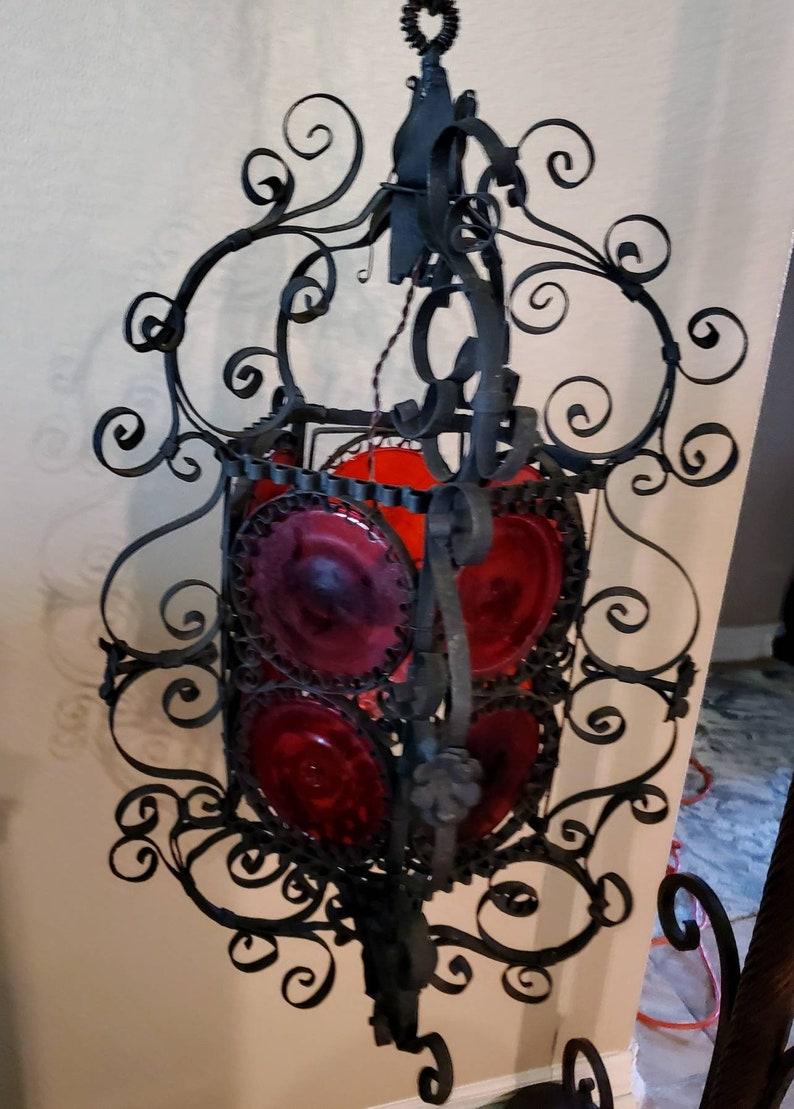 Antique Spanish Gothic Revival Lantern 3
