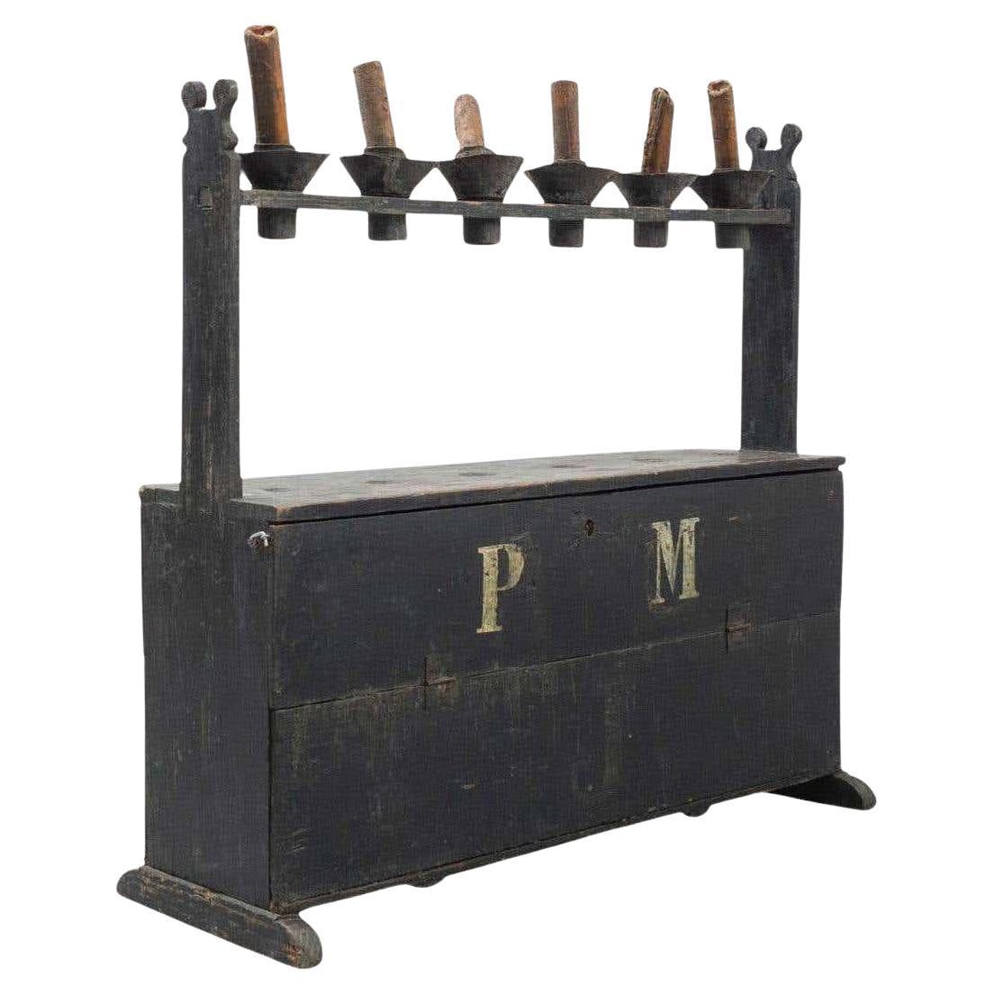 Antique Spanish Hachero Candleholder, Circa 1890 In Good Condition For Sale In Barcelona, ES