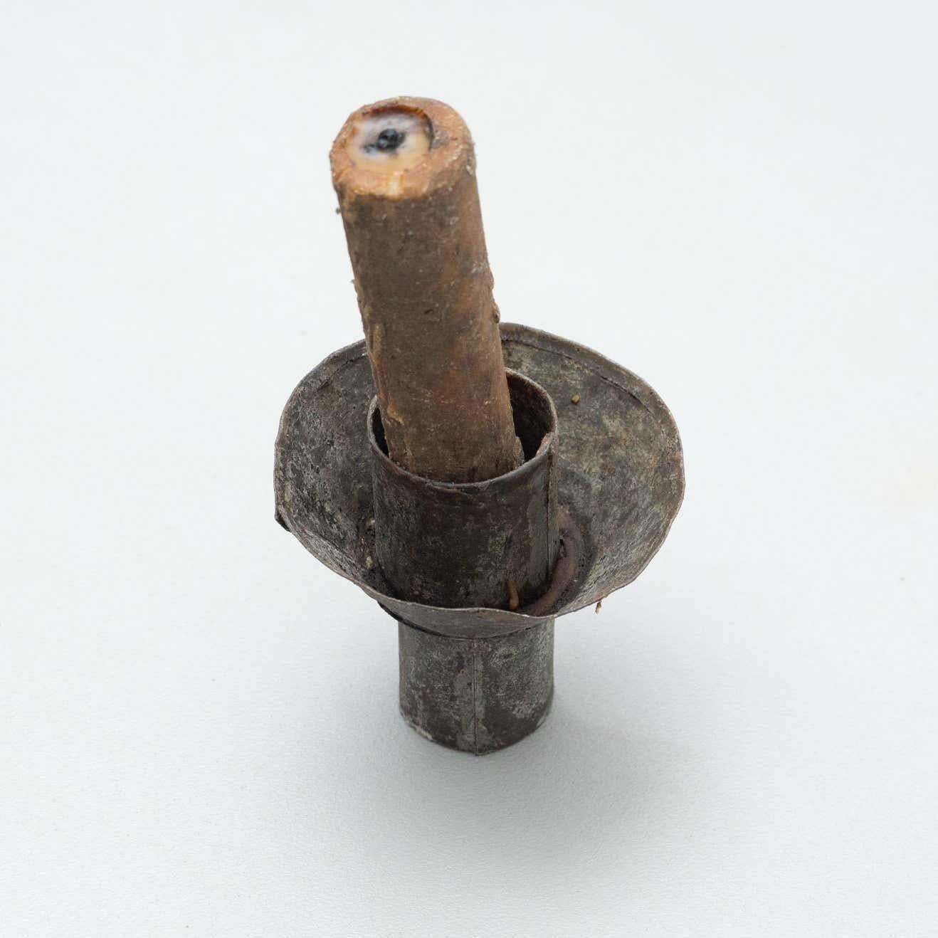 Late 19th Century Antique Spanish Hachero Candleholder, Circa 1890 For Sale