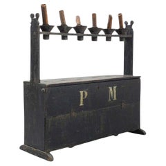 Antiguo Candelabro Hachero Español, Circa 1890