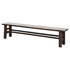 Antique Spanish hallway bench / dining table bench from the 18th century