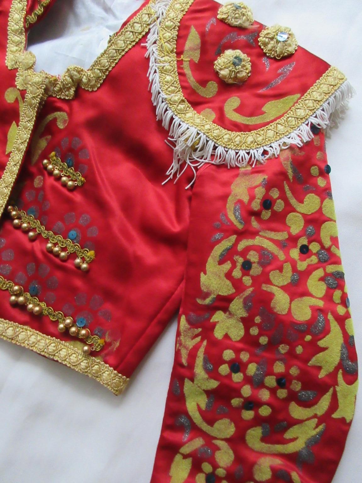 Rouge Antique Costume d'enfants Matador espagnol en vente