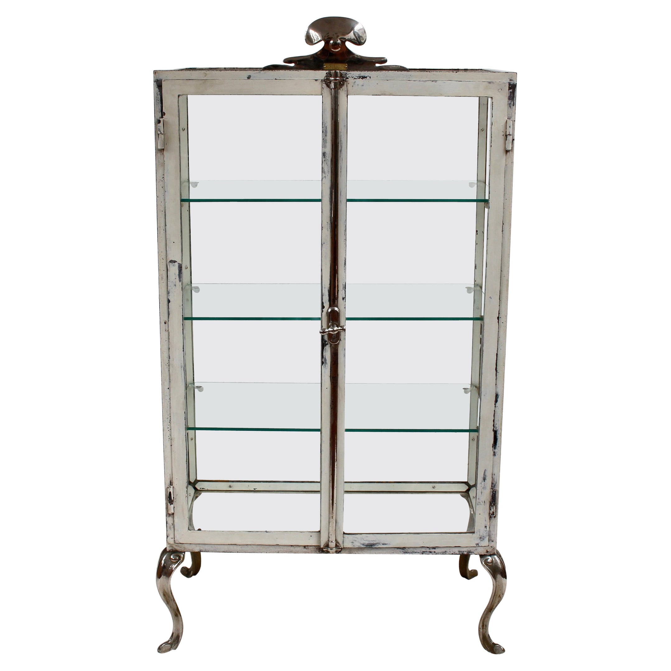 Antique Spanish Medical Cabinet by Clausolles Sociedad Anónima Barcelona