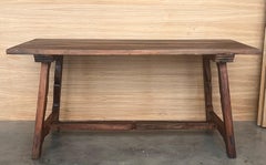 Antique Spanish Oak Work Table, 1800s