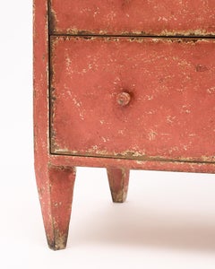 Salmon Painted Italian Chest, Circa 1910