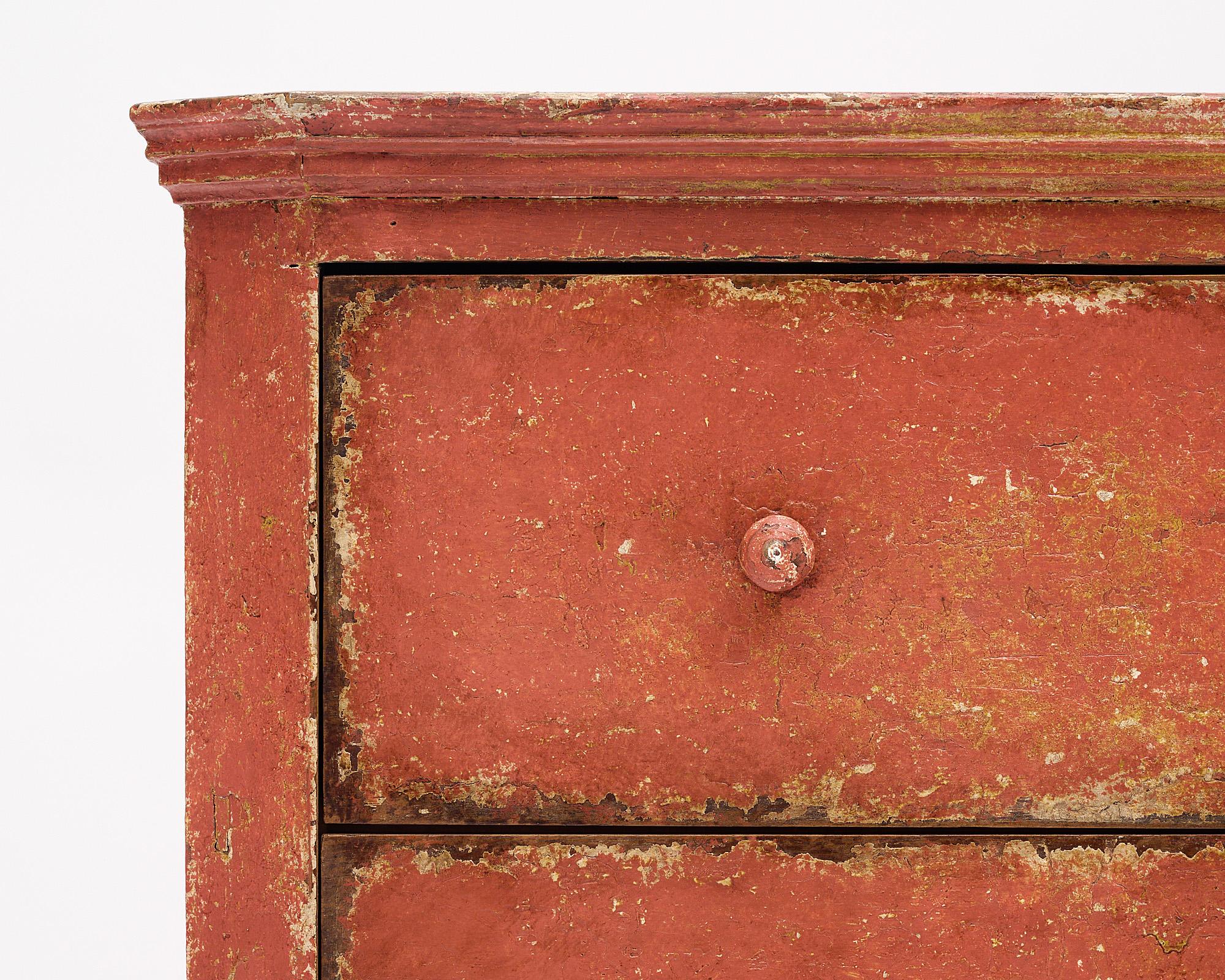 Early 20th Century Antique Spanish Painted Chest For Sale