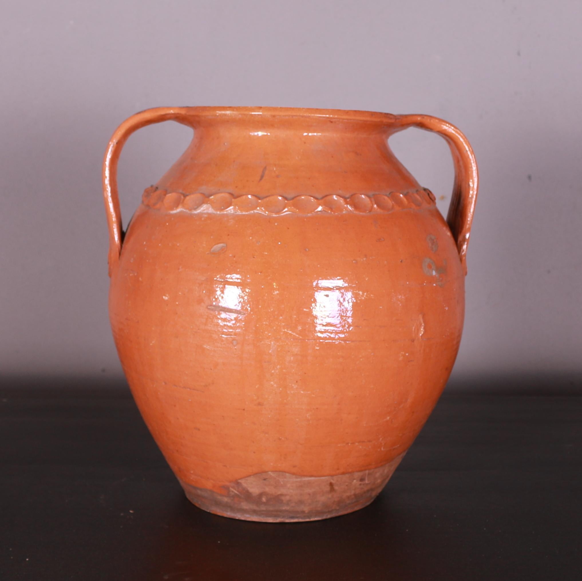 Glazed Antique Spanish Pot