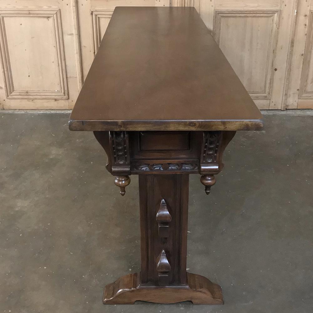 Antique Spanish Renaissance Walnut Hall Table, Console 4