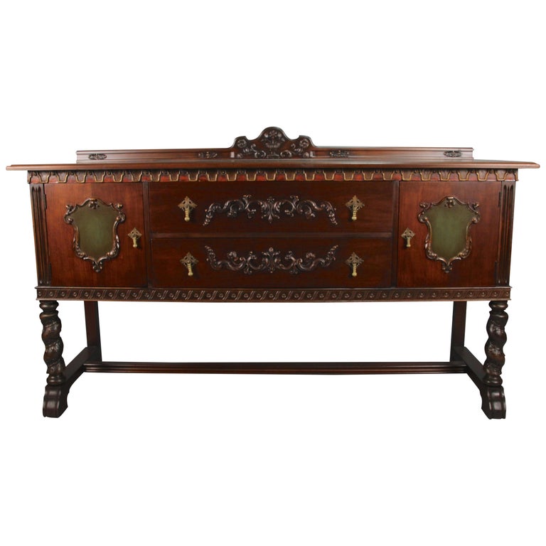 Antique Spanish Revival 1920s Spanish Revival Sideboard Buffet at 1stDibs