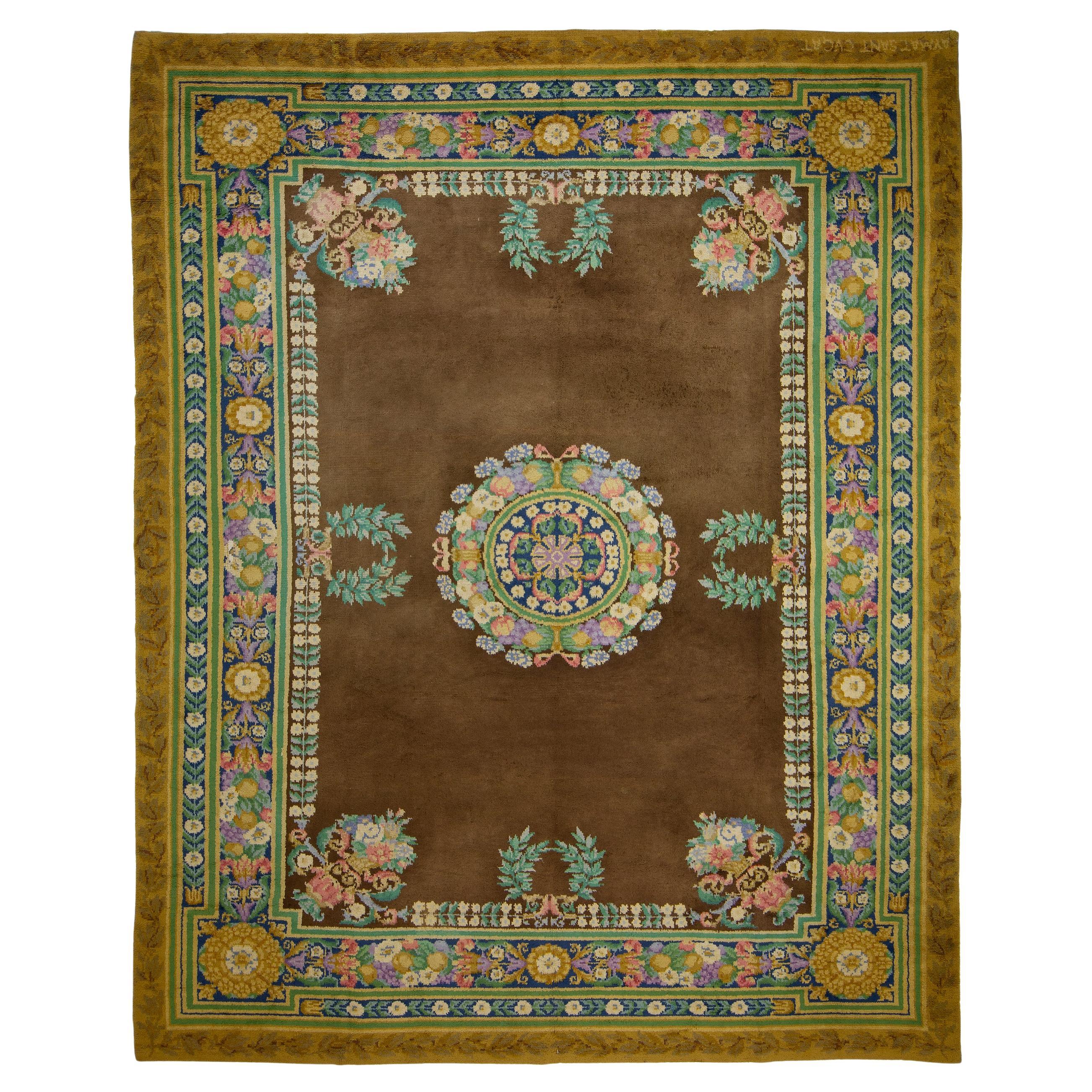 Antique Spanish Savonnerie Carpet