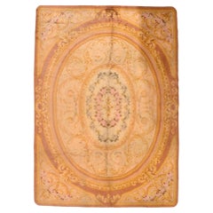Antique Spanish Savonnerie Area Rug 5'8'' x 7'7''