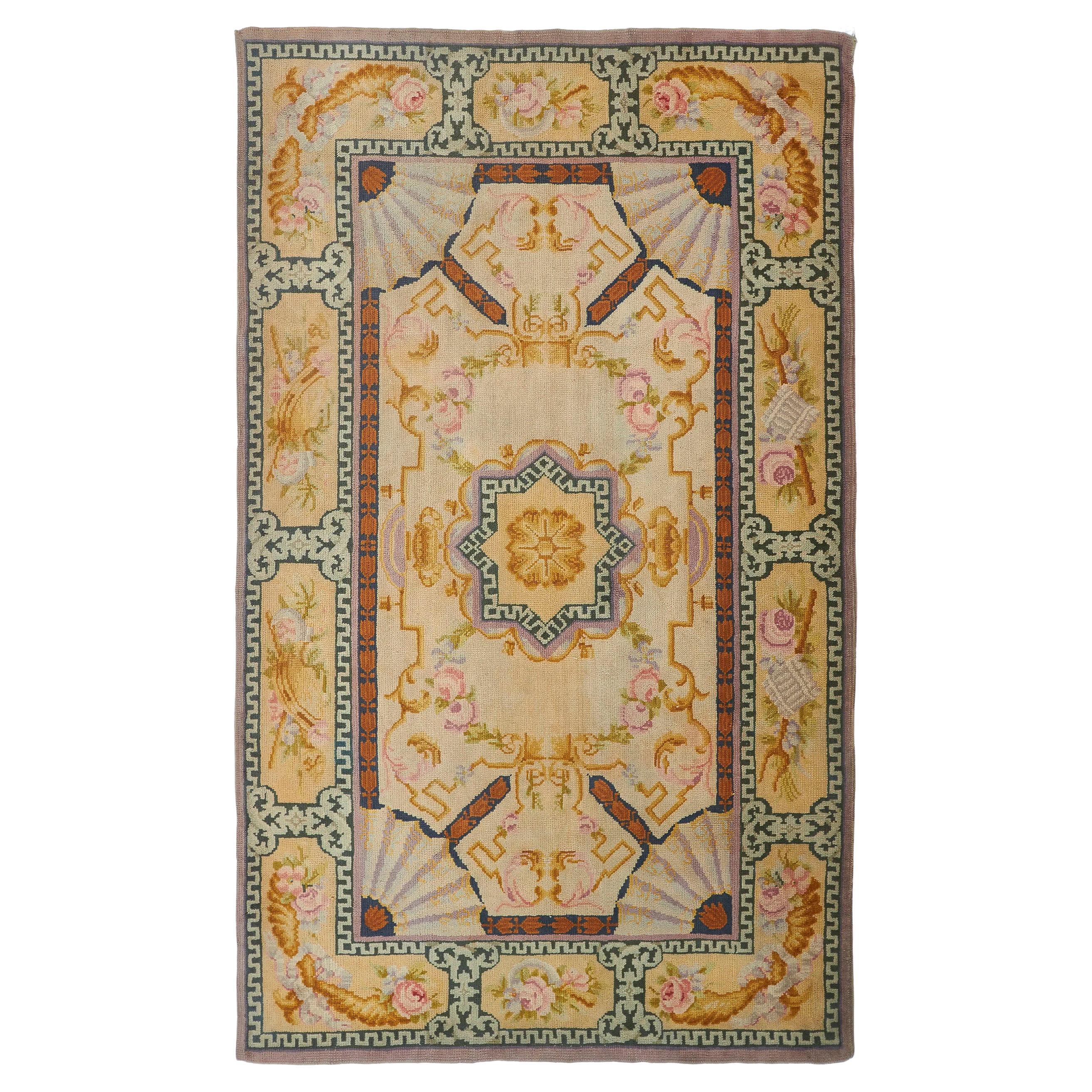 Tappeto antico spagnolo Savonnerie