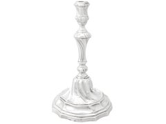 Antique Spanish Silver Candle Holder