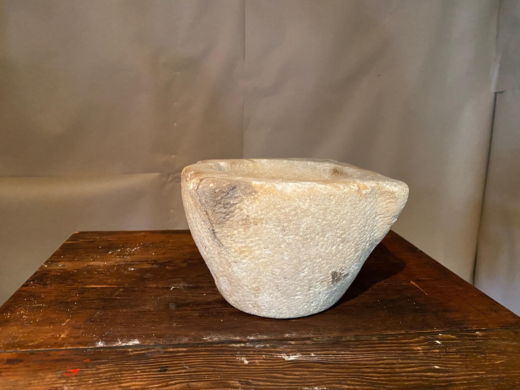 Antique Spanish stone mortar.