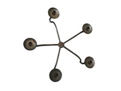 Antique Spanish Style Hand-Forged Candelabra