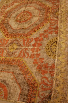 Antique Spanish Textile Alcaraz, 19th Century