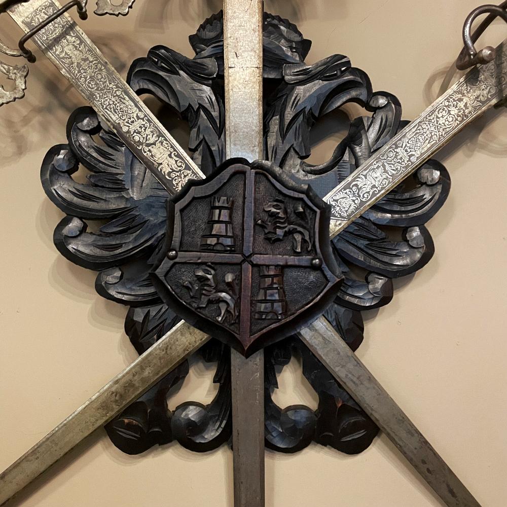 crossed swords wall decoration