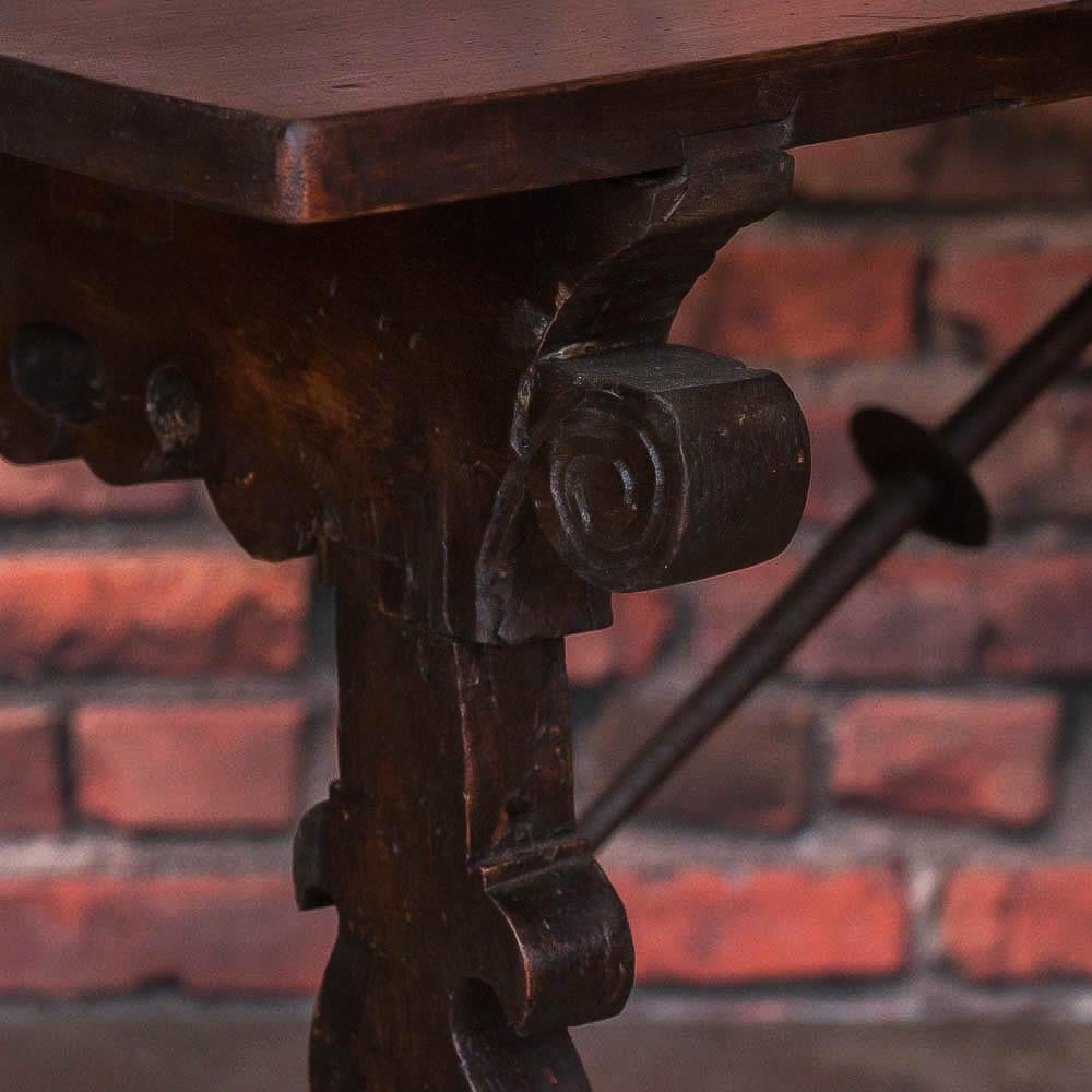 19th Century Antique Spanish Walnut Table/Writing Desk