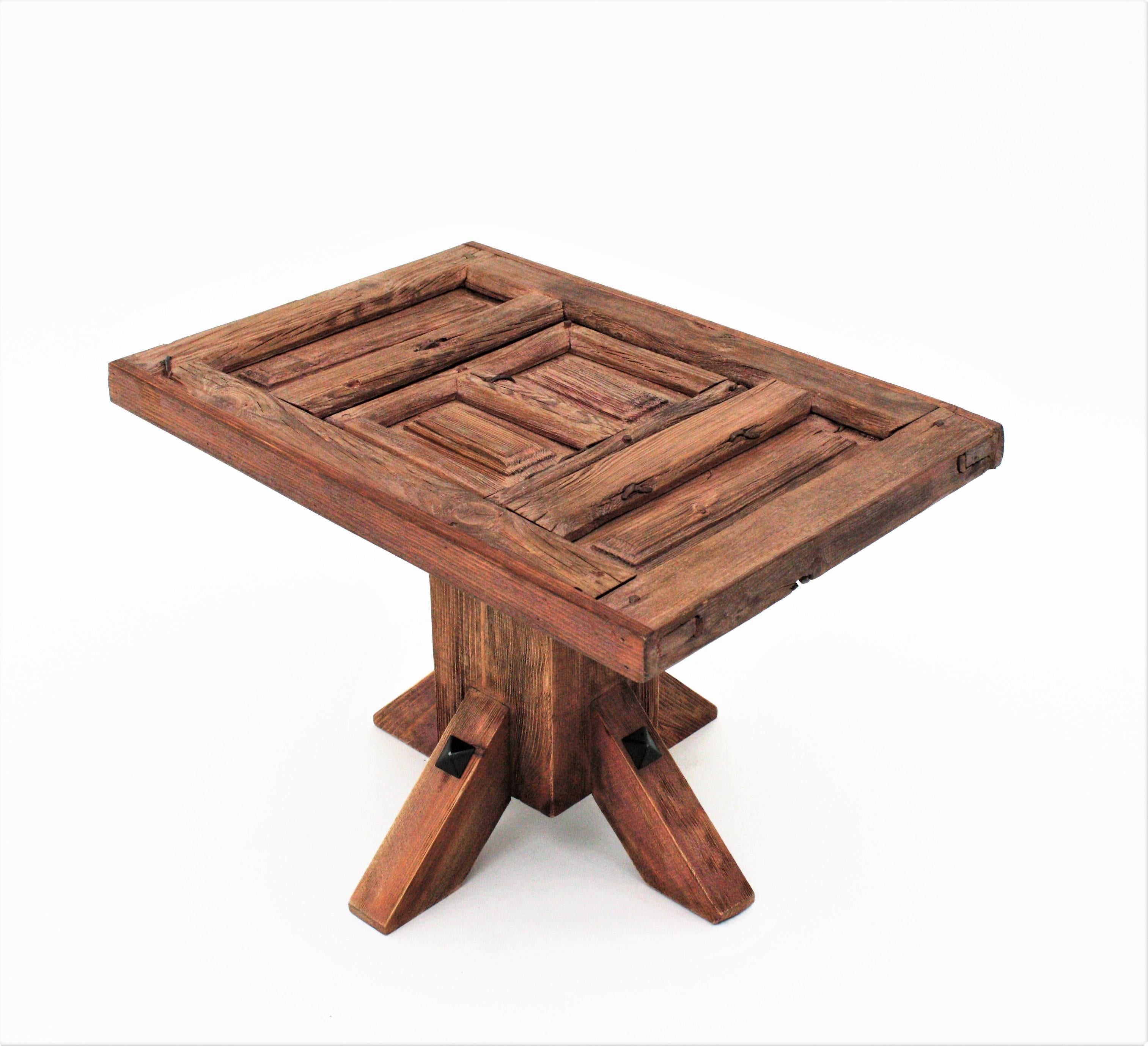 Antique Spanish Rustic Coffee Table / Side Table For Sale 5