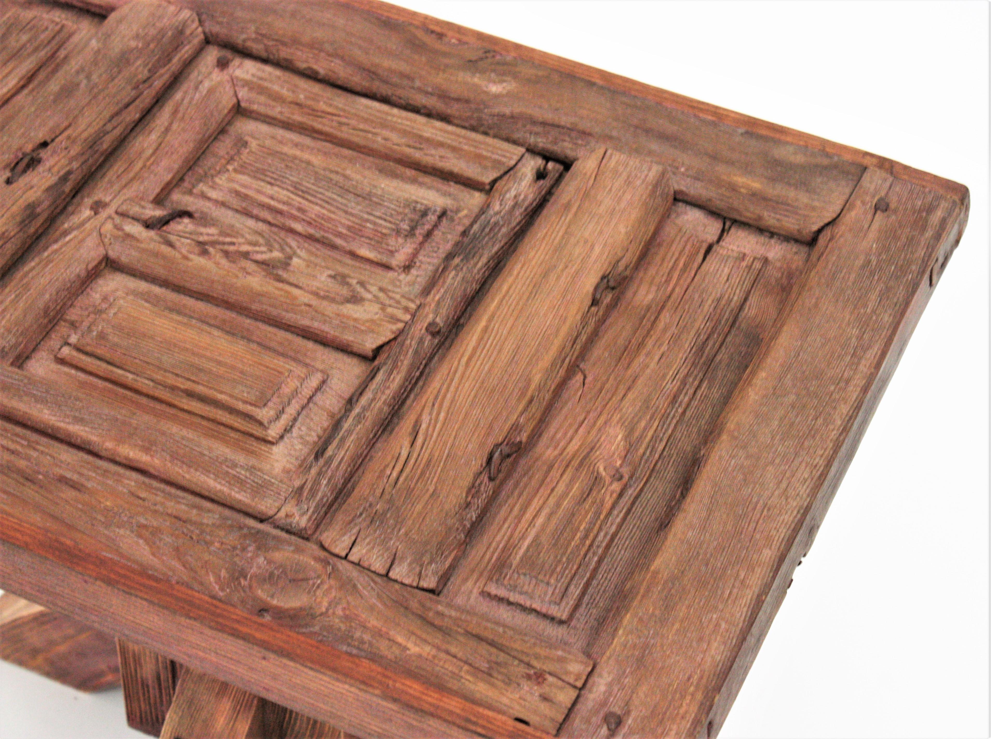 Antique Spanish Rustic Coffee Table / Side Table For Sale 8