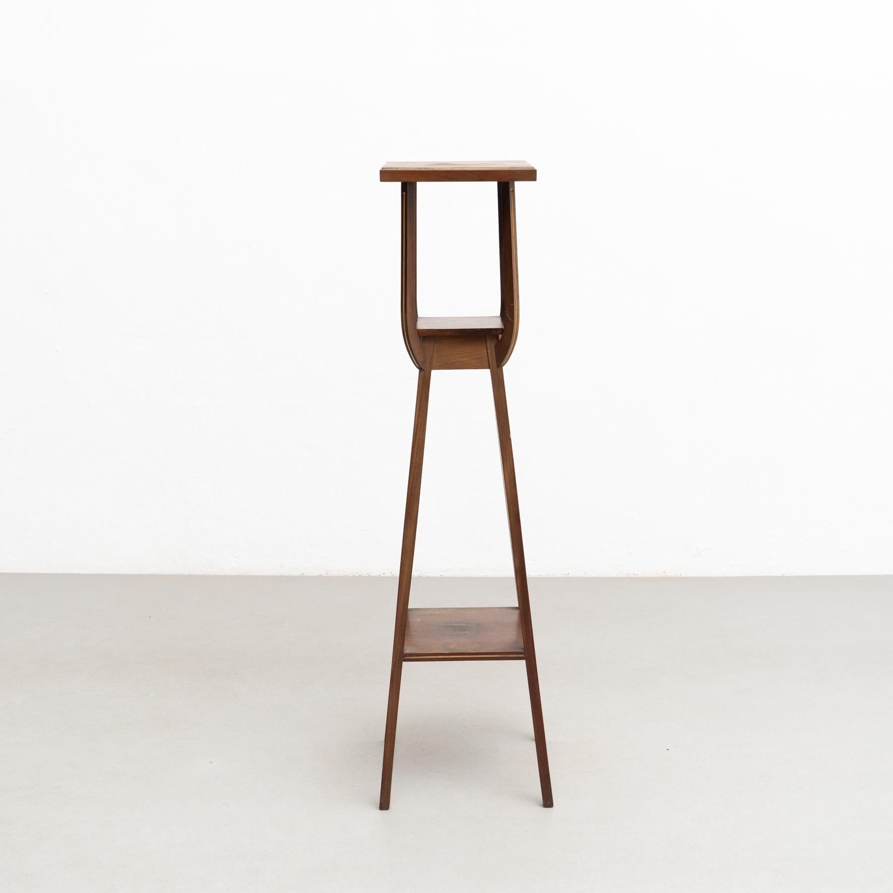 Antique Spanish Wooden Stand, circa 1960 In Good Condition For Sale In Barcelona, ES