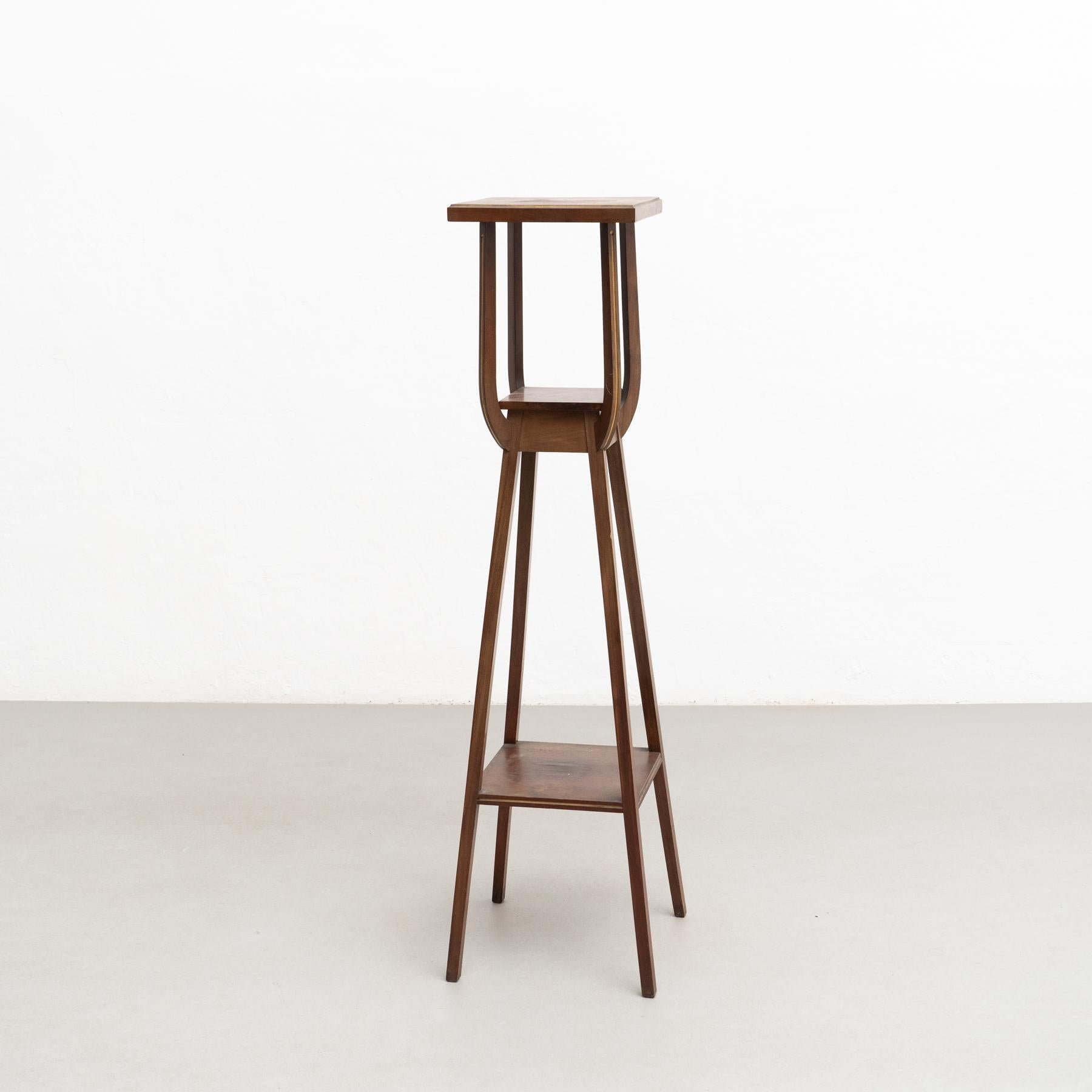 Mid-20th Century Antique Spanish Wooden Stand, circa 1960 For Sale