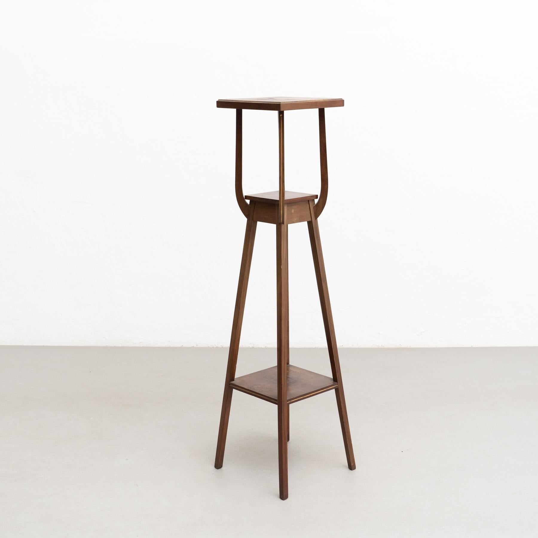 Antique Spanish Wooden Stand, circa 1960 For Sale 1