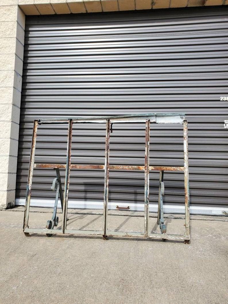 Antique Spanish Wrought Iron Architectural Building Awning In Good Condition In Forney, TX