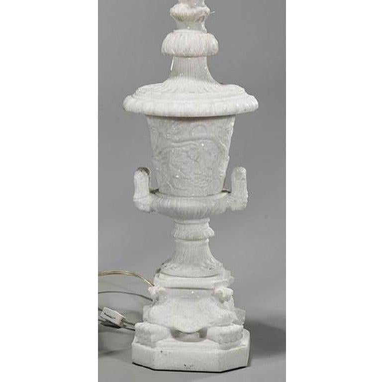 Antique sparkling Granite Marble Urn Form Neoclassical Table Lamp

Additional information:
Materials: Granite, Lights, Marble
Color: White
Period: Early 20th Century
Styles: Italian, Neoclassical
Lamp Shade: Not Included
Power sources: Up to