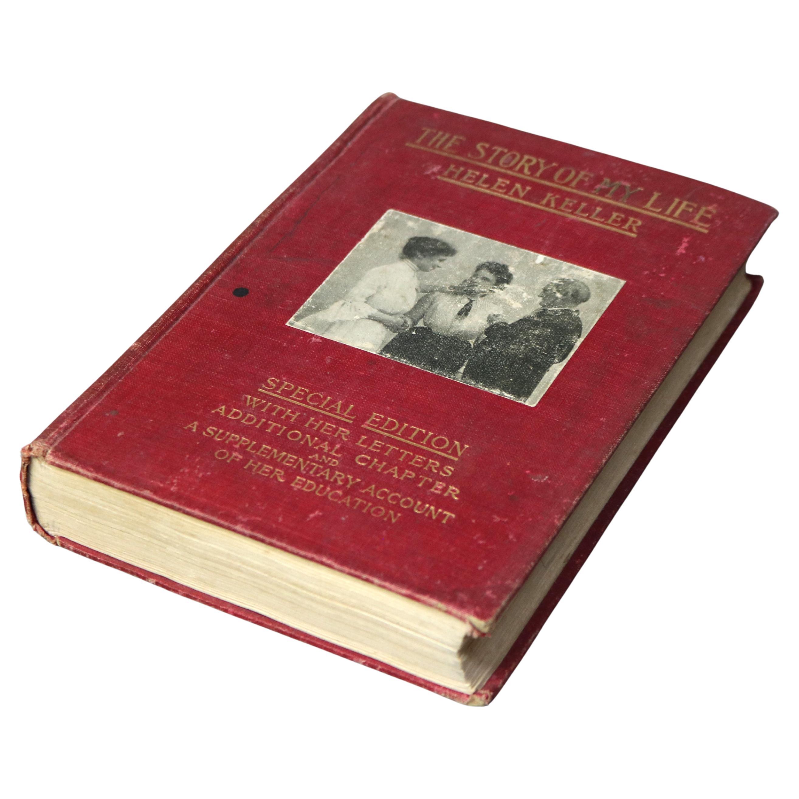 Edición especial antigua de "La historia de mi vida" de Helen Keller C1903