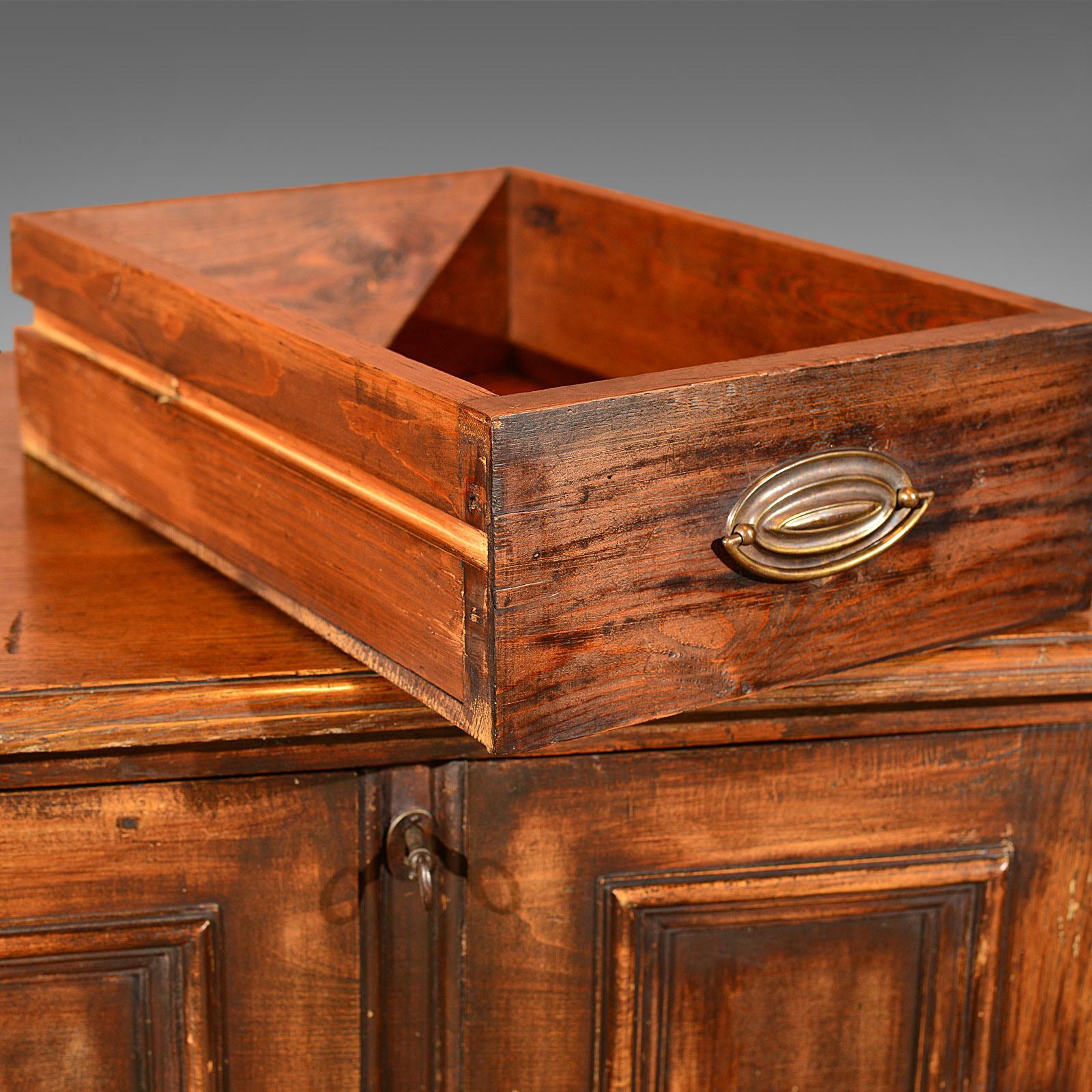 Antique Specimen Cabinet, French Oak Cupboard, Secretaire, Desk, circa 1850 For Sale 1