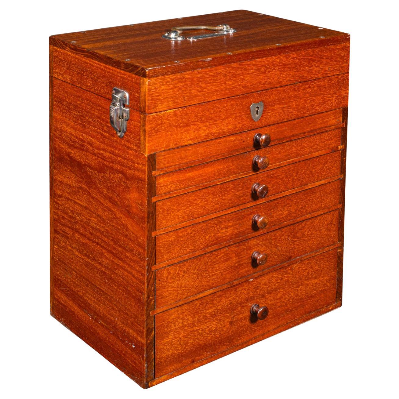 Antique Specimen Collector's Chest of Drawers, English, Artist's Case, Edwardian