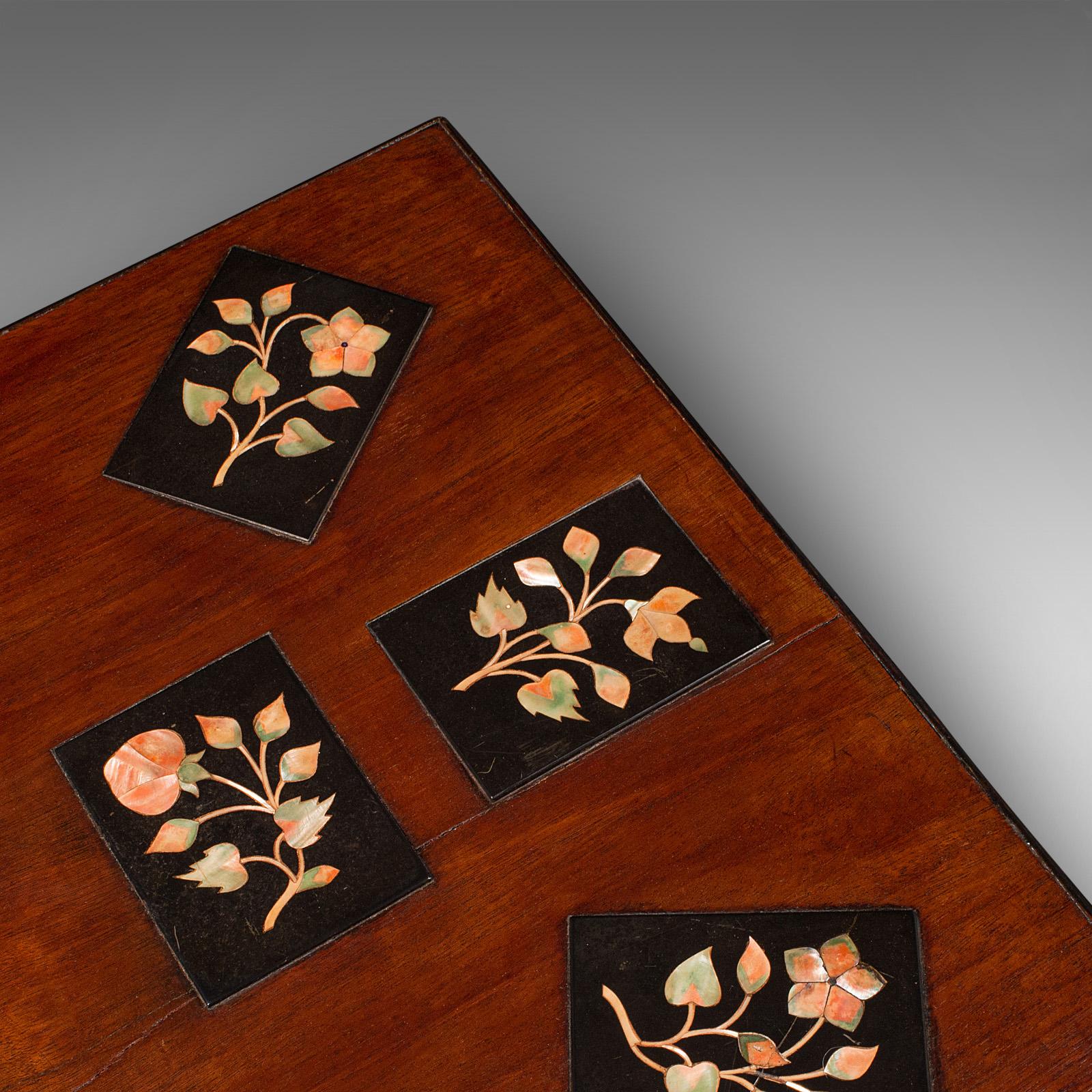 Antiker Exemplar-Tisch, englisch, Intarsien, beigefügt, ästhetische Periode, viktorianisch im Angebot 2
