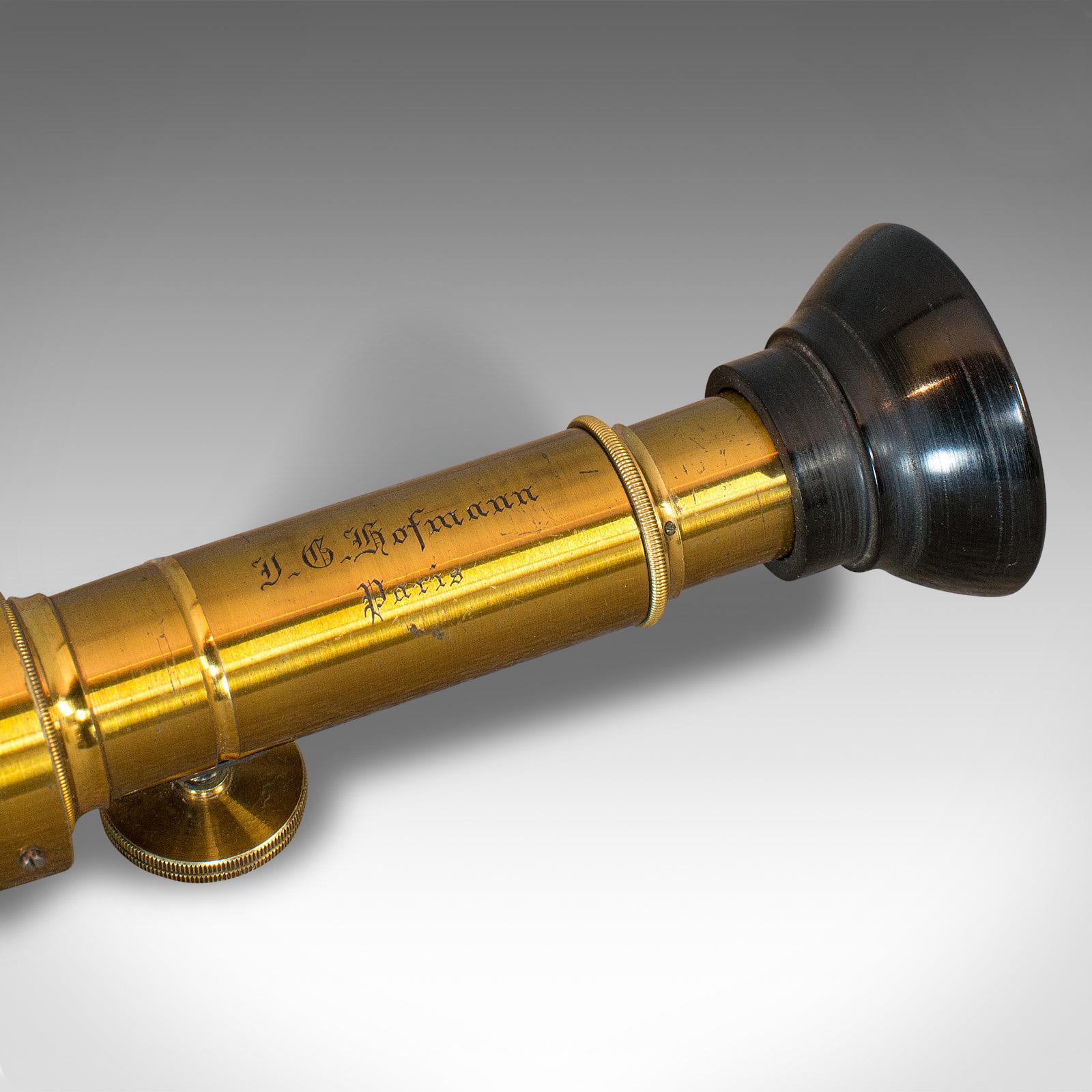 Antique Spectrometer, French, Brass, Scientific Instrument, J G Hofmann, 1860 5