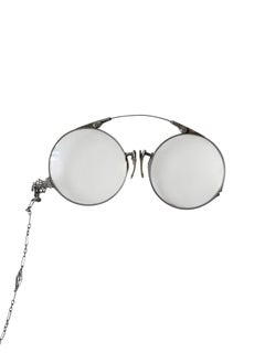 Antique Speidel 14K Gold-Filled Pince-Nez Set with Detachable Chain, c. 1910s-20