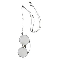Antique Speidel 14K Gold-Filled Pince-Nez Set with Detachable Chain, c. 1910s-20