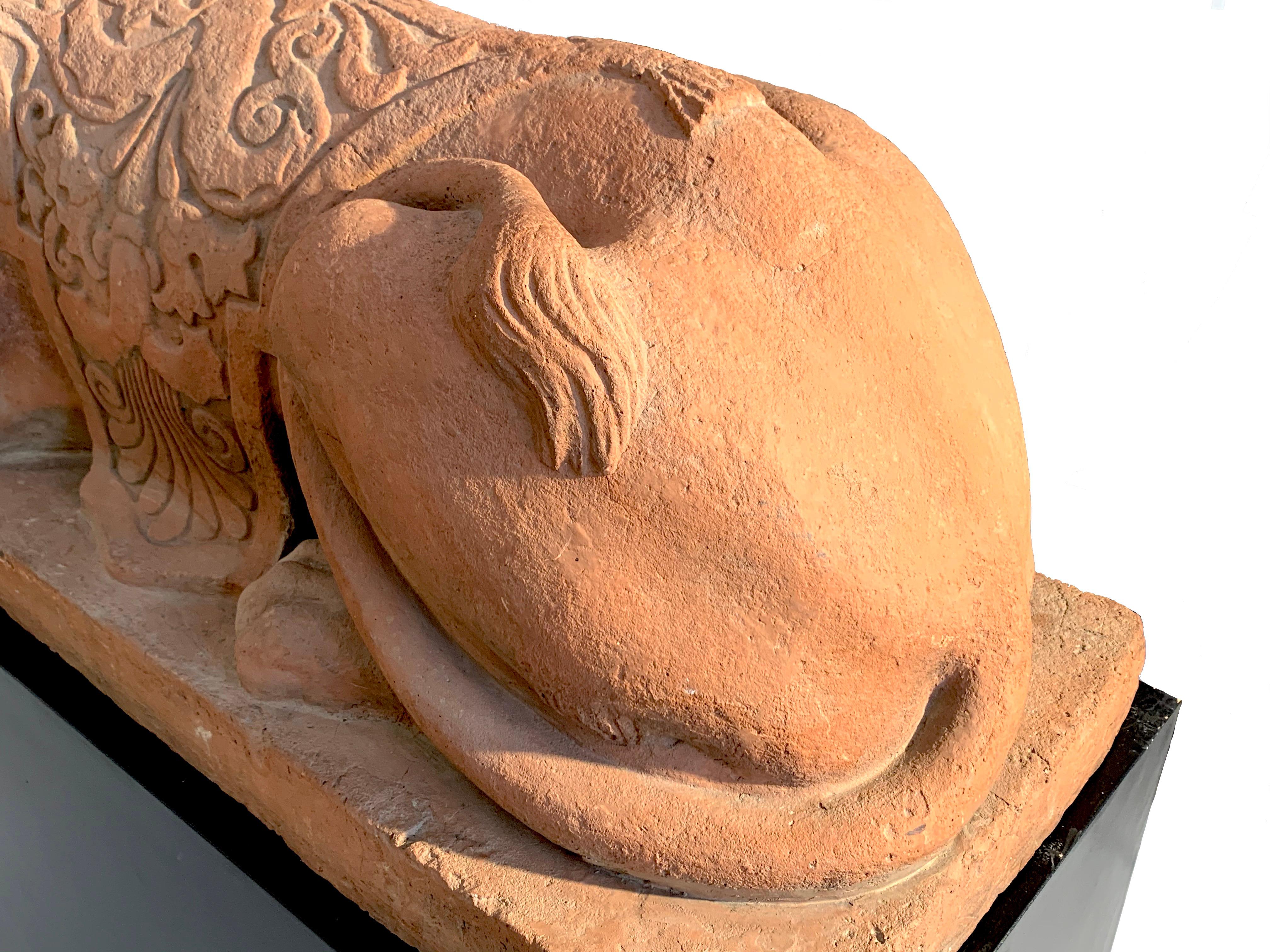 Antique Sphinx 1833 Felix Austin Angleterre Sculpture Gargen en vente 5