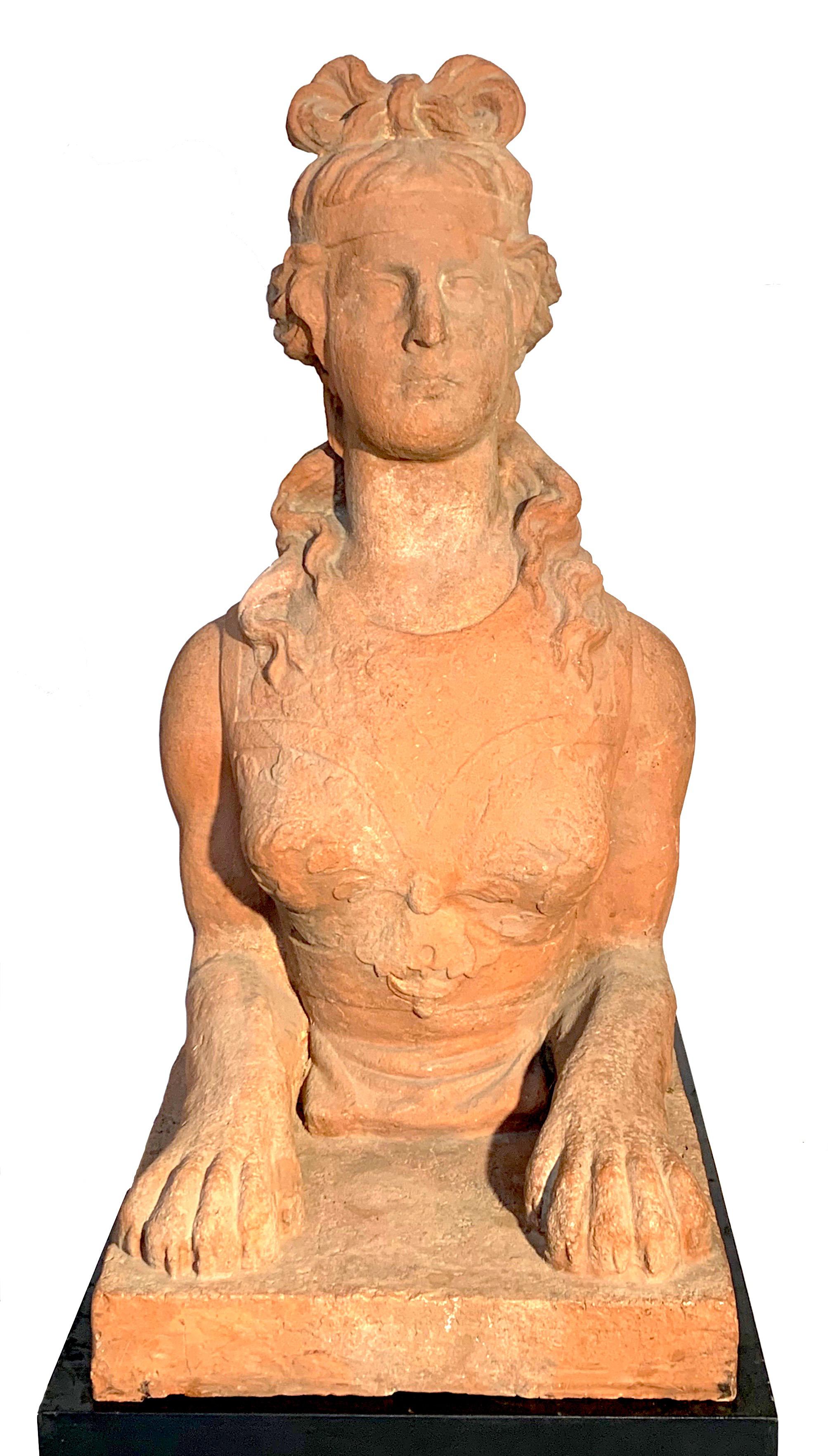 William IV Antique Sphinx 1833 Felix Austin Angleterre Sculpture Gargen en vente