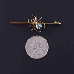 Antique Spider Bar Pin of 9ct Gold