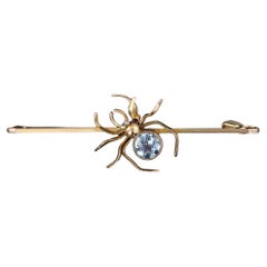 Antique Spider Bar Pin of 9ct Gold