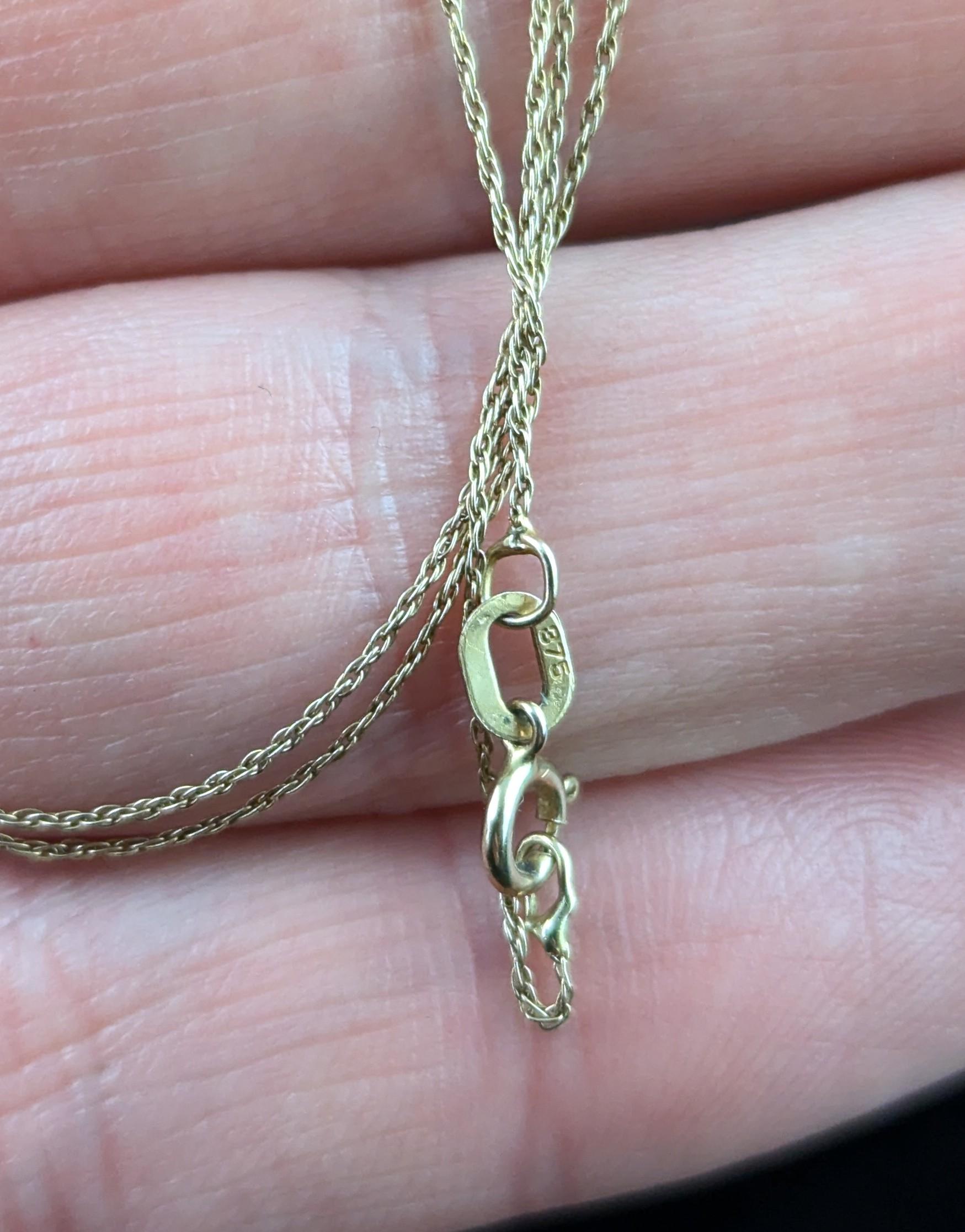 Antique Spider pendant necklace, Amethyst and Pearl, 9k gold For Sale 6