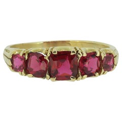 Antique Spinel Five Stone Ring