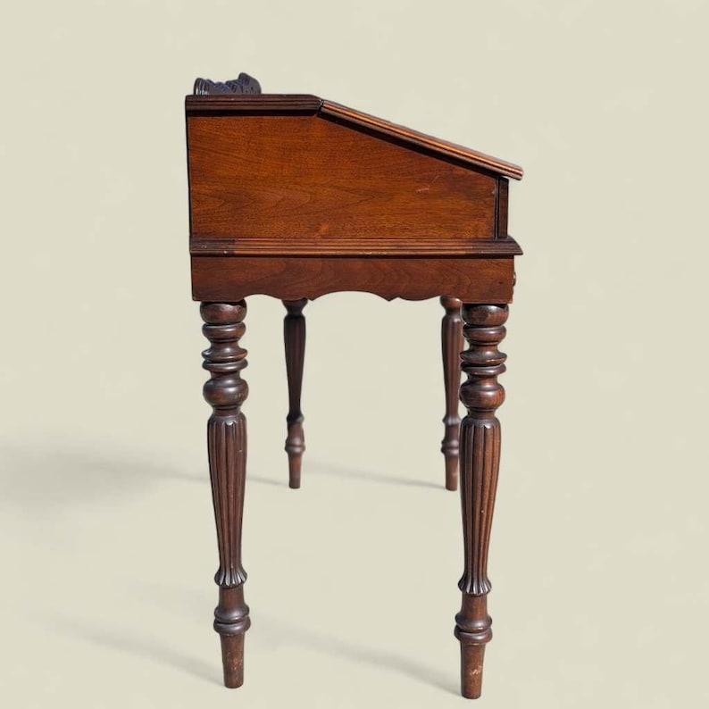 Antiker Spinet-Schreibtisch, Massivholz, Schreibtisch, Sekretär-Schreibtisch (20. Jahrhundert)