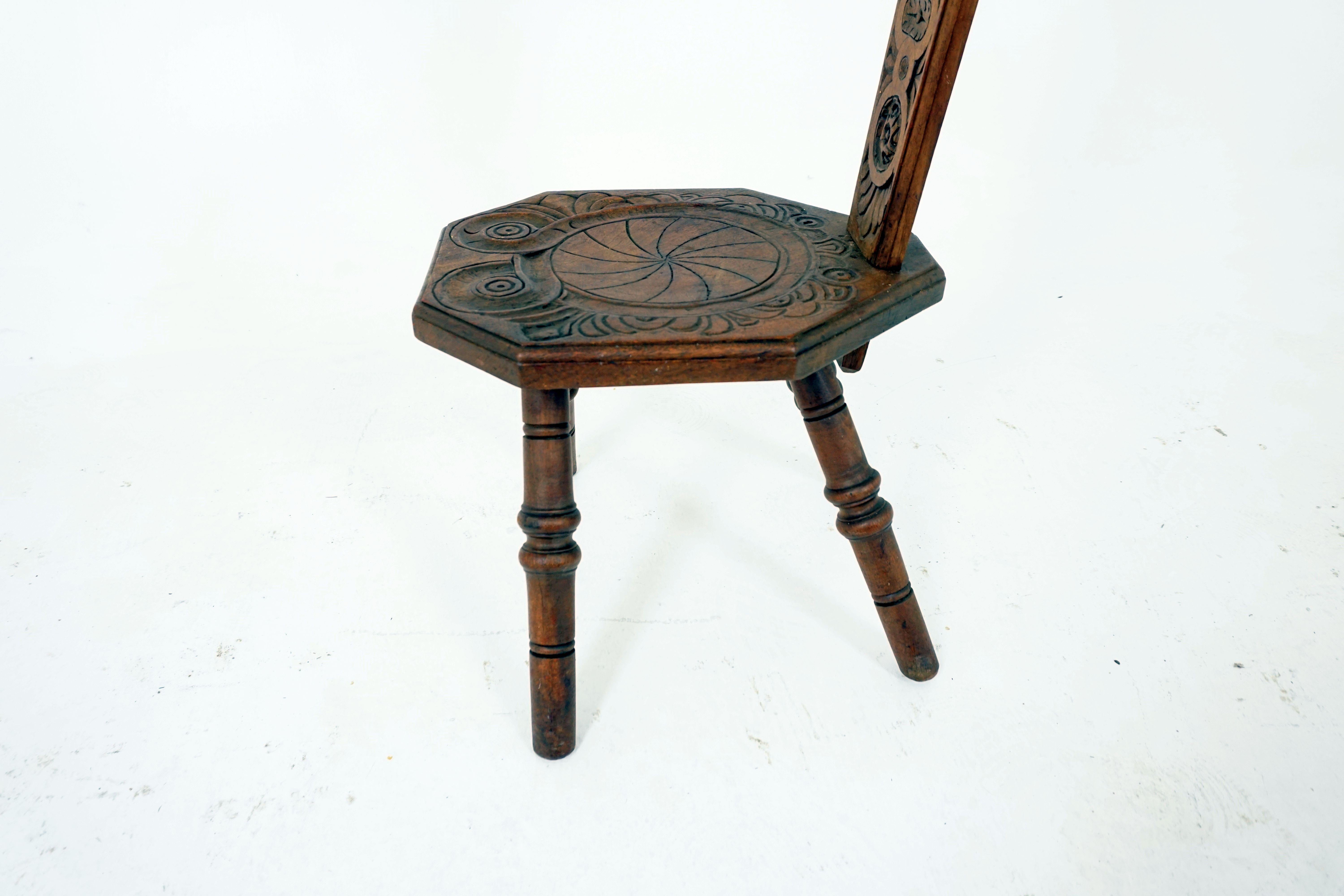 antique hall chair